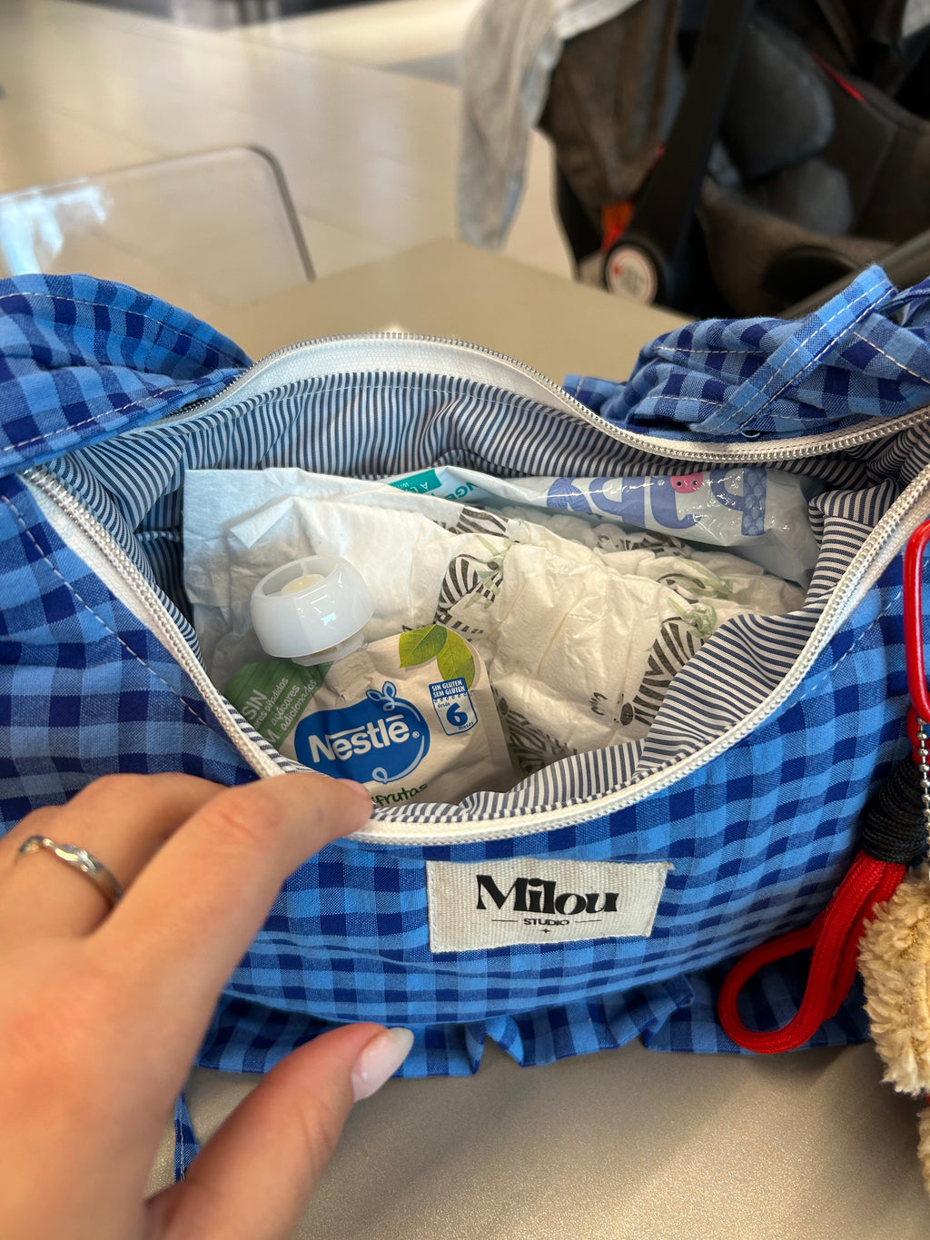 Mini Amelia Vichy Azul